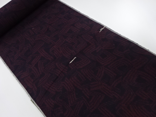 JAPANESE KIMONO / ANTIQUE BOLT FOR KIMONO / SILK / TSUMUGI